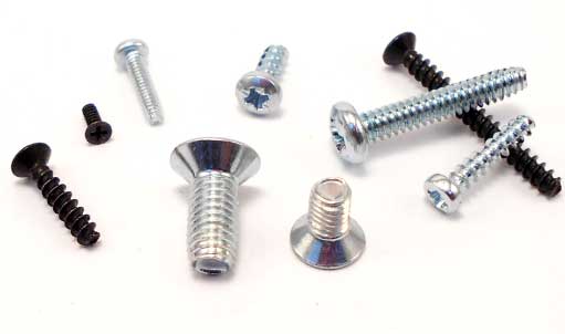 different types of screws